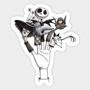 Tim Burton Tribute - Nightmare Before Christmas - Corpse Bride - Frankenweenie Sticker